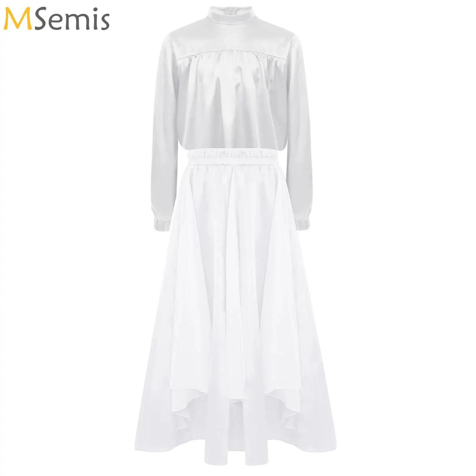 مجموعة أزياء أداء الفلامنكو للفتيات ملابس رقص الباليه الغنائية الحديثة والرقص والجاز والرقص الليتورجي ملابس علوية وتنورة #1