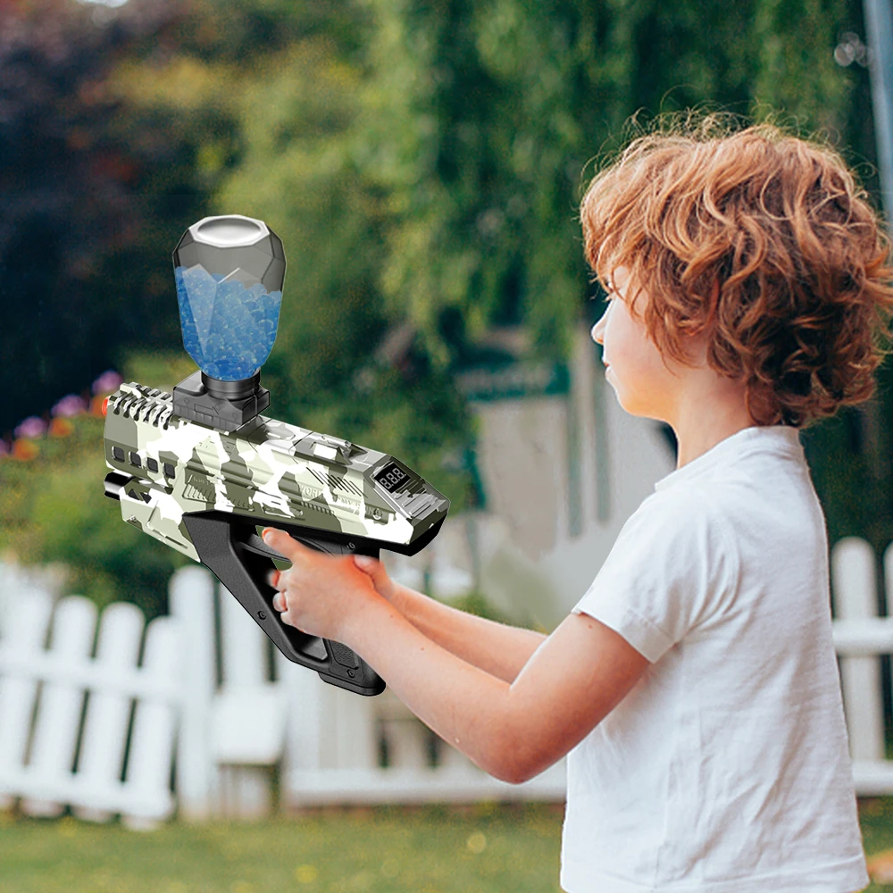 충전식 전기 블래스터 - 팀 전투를 위한 자동 야외 장난감 총 - 이상적인 선물(총알은 포함되지 않음)