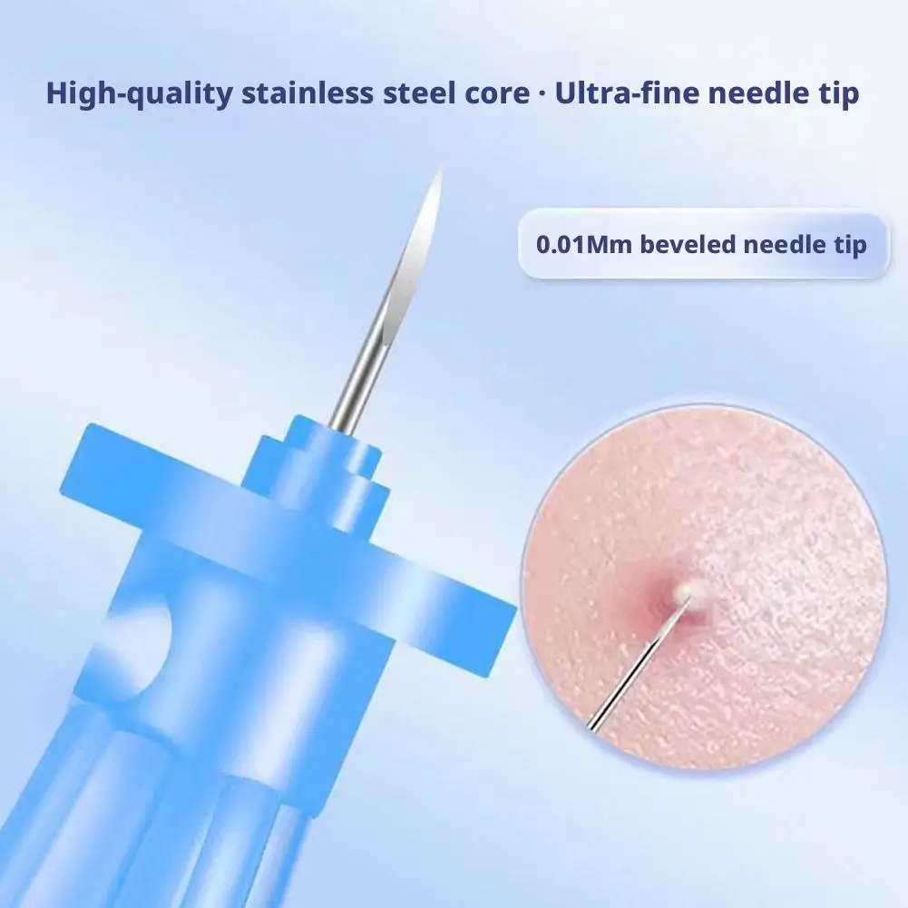 50pcs Clean Needle Sterile Acne Needle Blackhead Remover Extraction Popper Pore Black Head Deep Cleaner Face Skin Care Tool