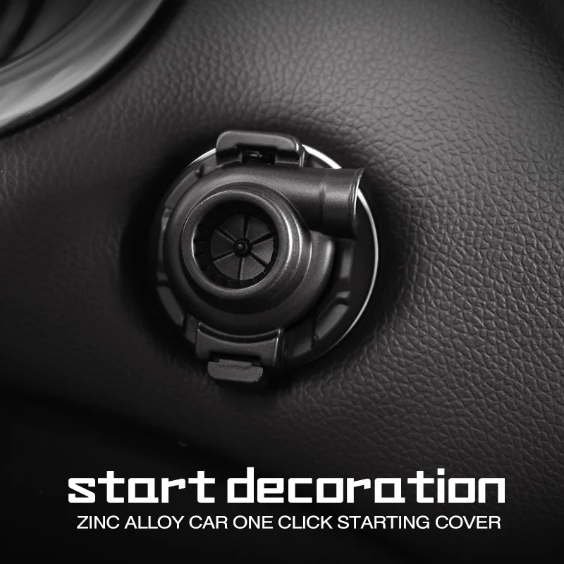 

Car One Key Start Decorative Cover Pure Metal Protective Cover Personalized Creative Switch Type Ignition Start Switch Joystick