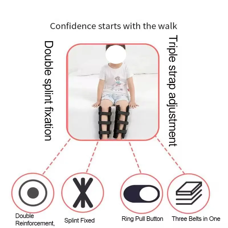 1Pcs O/X Type Leg Correction Brace-Knee Valgum Straightening Corrector-Kids Bow Leg Correction Belt O/X Leg Orthotics