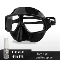 Low volume diving mask Snorkeling Swimming Goggles   Anti Fog Liquid Silicone Resin Lens