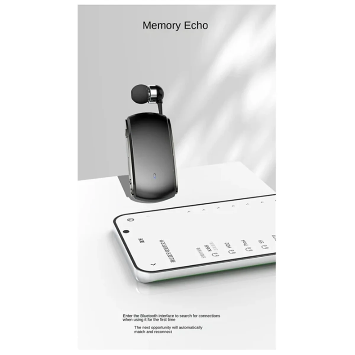 A57G-K68 블루투스 헤드셋 라발리에 유형 개폐식 카드 헤드셋 다기능 클립온 헤드셋 MP3 플레이어 레코더