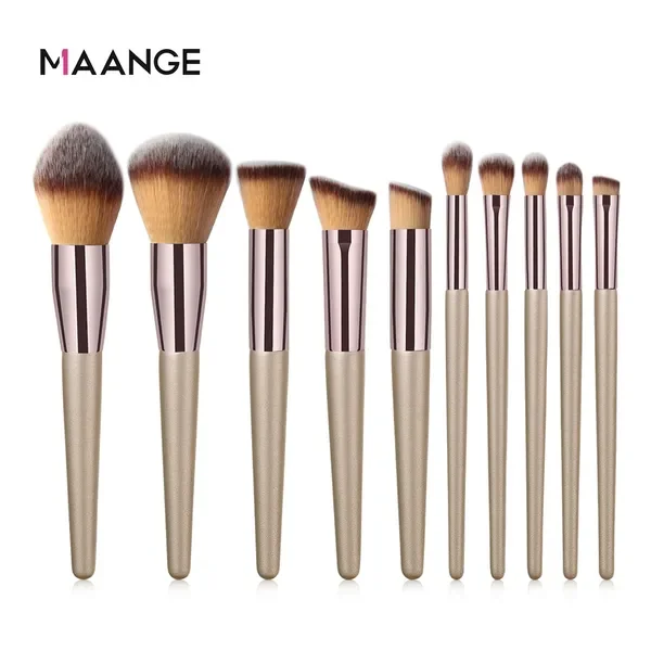 10 Piece Makeup Brush Set for Flawless Beauty