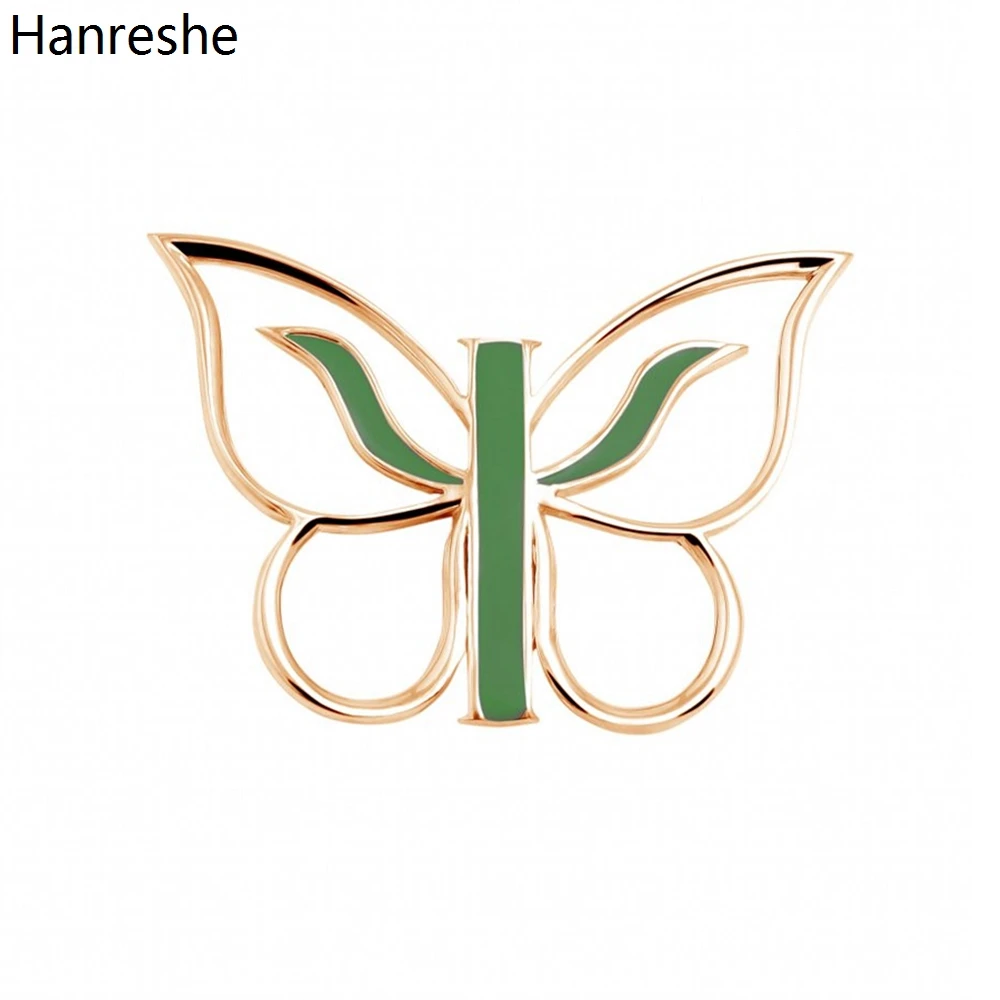 Hanreshe Classic Butterfly Psi Psychology Brooch Pins Medical Enamel Lapel Badge Jewelry Gift for Psychiatrist Doctor Nurse