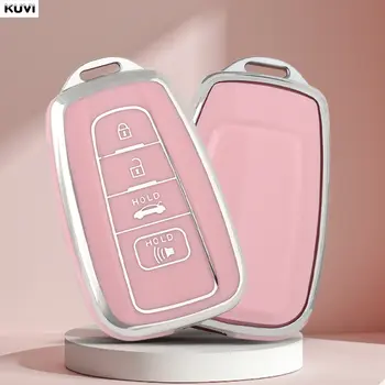 4 tlačítka TPU pouzdro na klíč od auta s přívěskem pro Toyota CHR Camry Corolla RAV4 Highlander C-HR Prius Land Cruiser Prado 10 nejlepší prodej Kryt klíče od Toyoty Camry - №3