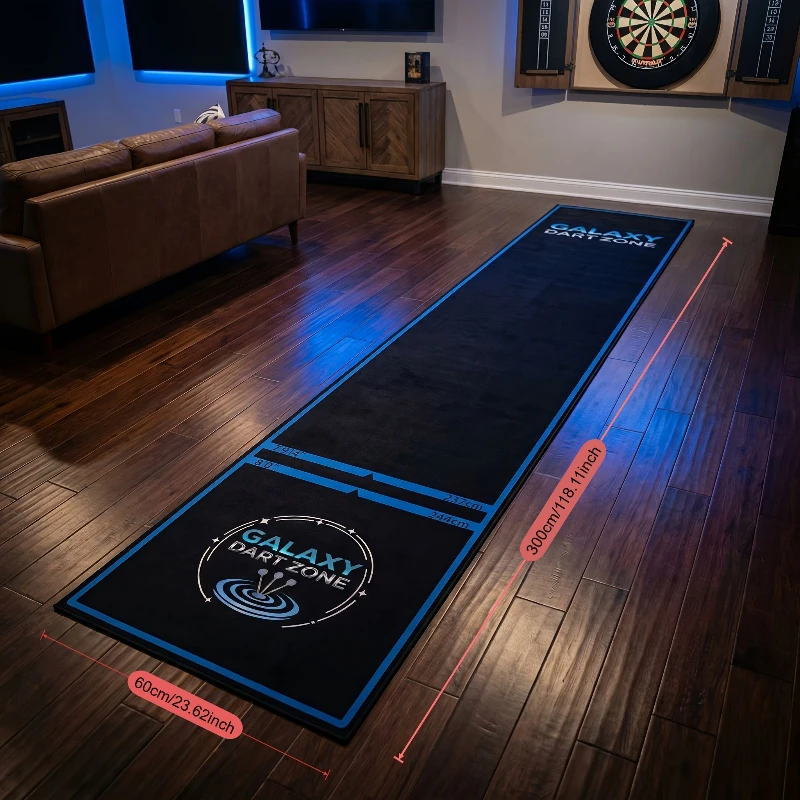 VIKAMA Polyester Durable Dart Mat Anti Slip Throwing Line Carpet Indoor Dart Sports Home Game Room Home Decoration view 5