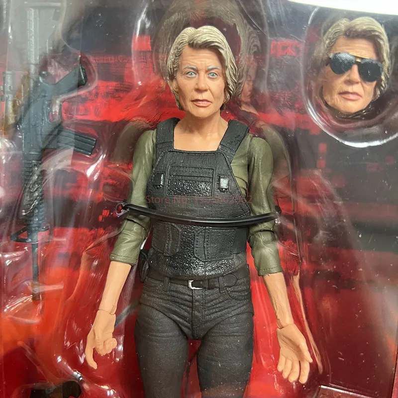 Original NECA Terminator Dark Fate Movie Elderly Sarah Connor 7-inch Action Figure Model Toy Gifts