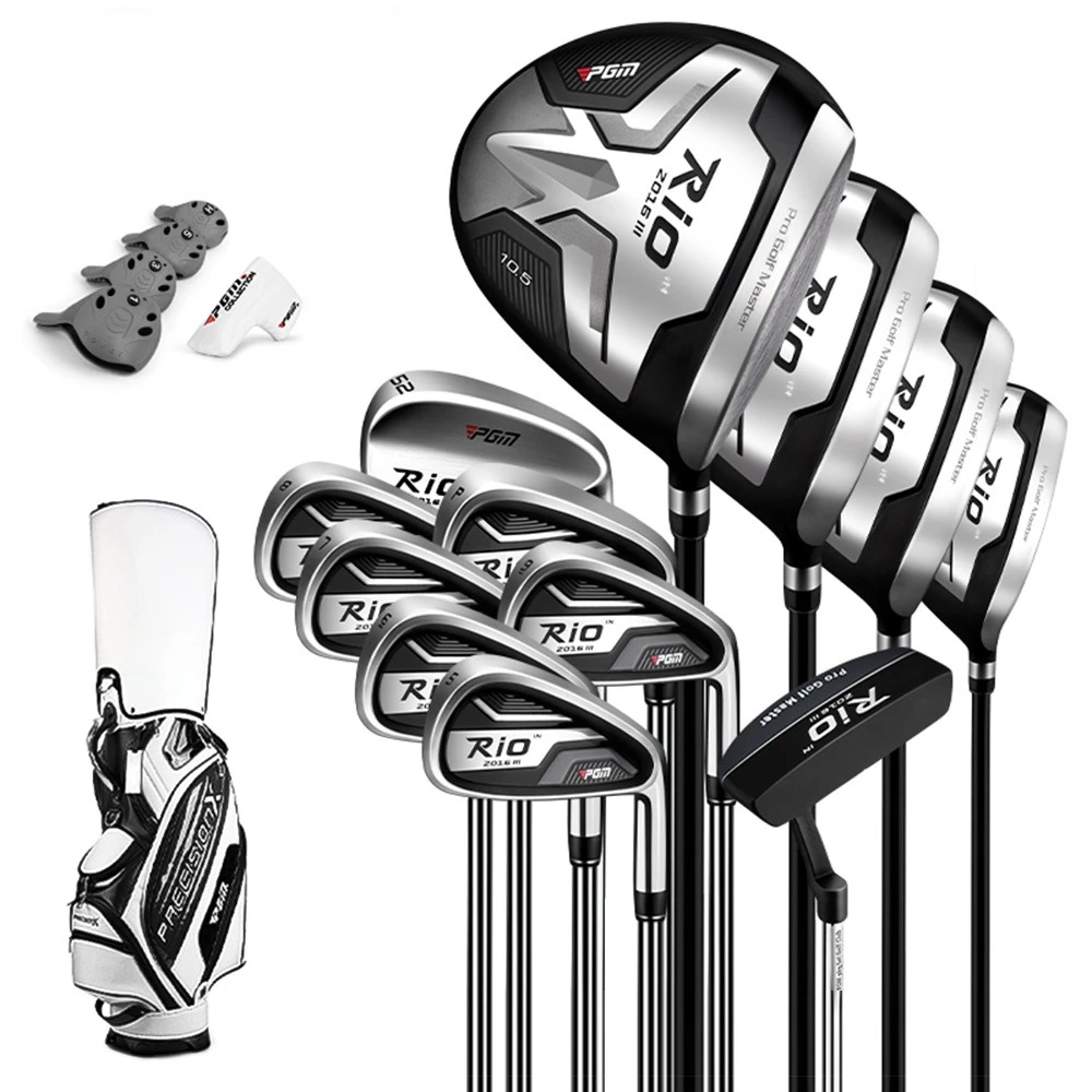 Full Set Of PGM Golf Clubs, Men's Clubs, Titanium Alloy Original Golf Junior And Intermediate, Beginner Practice Clubs