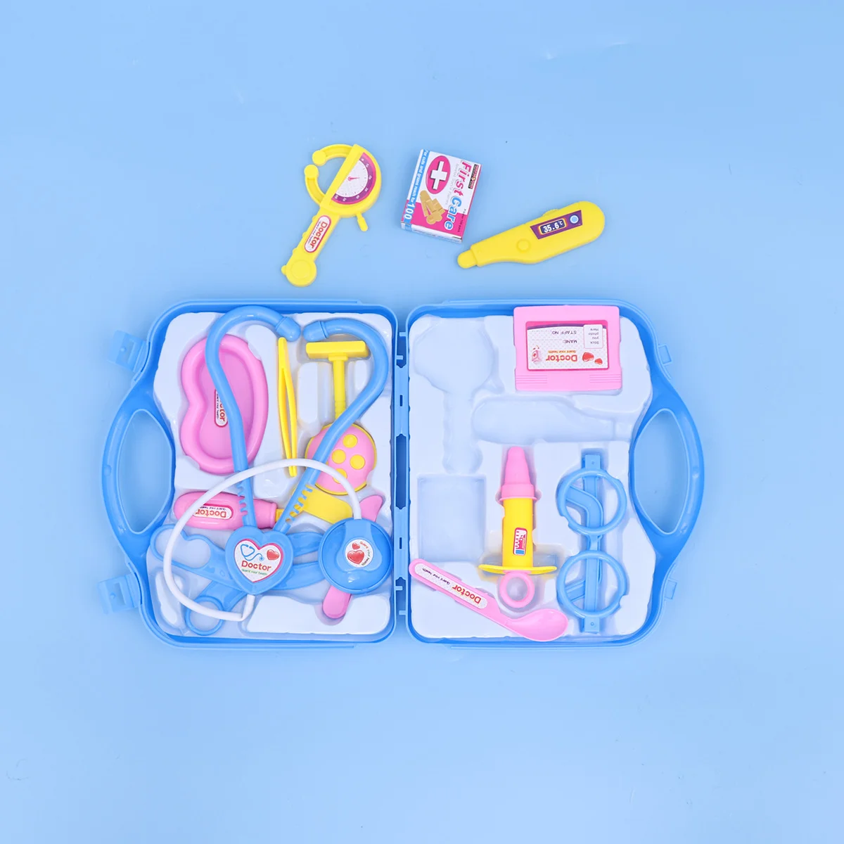 Ensemble de jouets Little Doctor pour enfants, trousse à outils, jouets de jeu de simulation, stéthoscope médical avec valise pour enfants