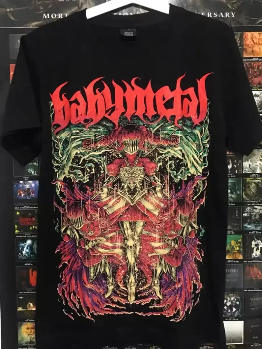 Babymetal Japón Band camiseta hombres mujeres Hip-hop Rock Band pantalón corto casual manga Y2k camisetas Tops estéticos