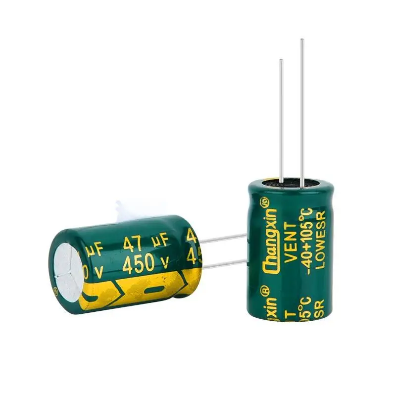 20/10/5PCS 450V High-Frequency Low-ESR Through-Hole Aluminum Electrolytic Capacitors: 4.7/10/22/33/47/68/82/100/120/180/220UFμF