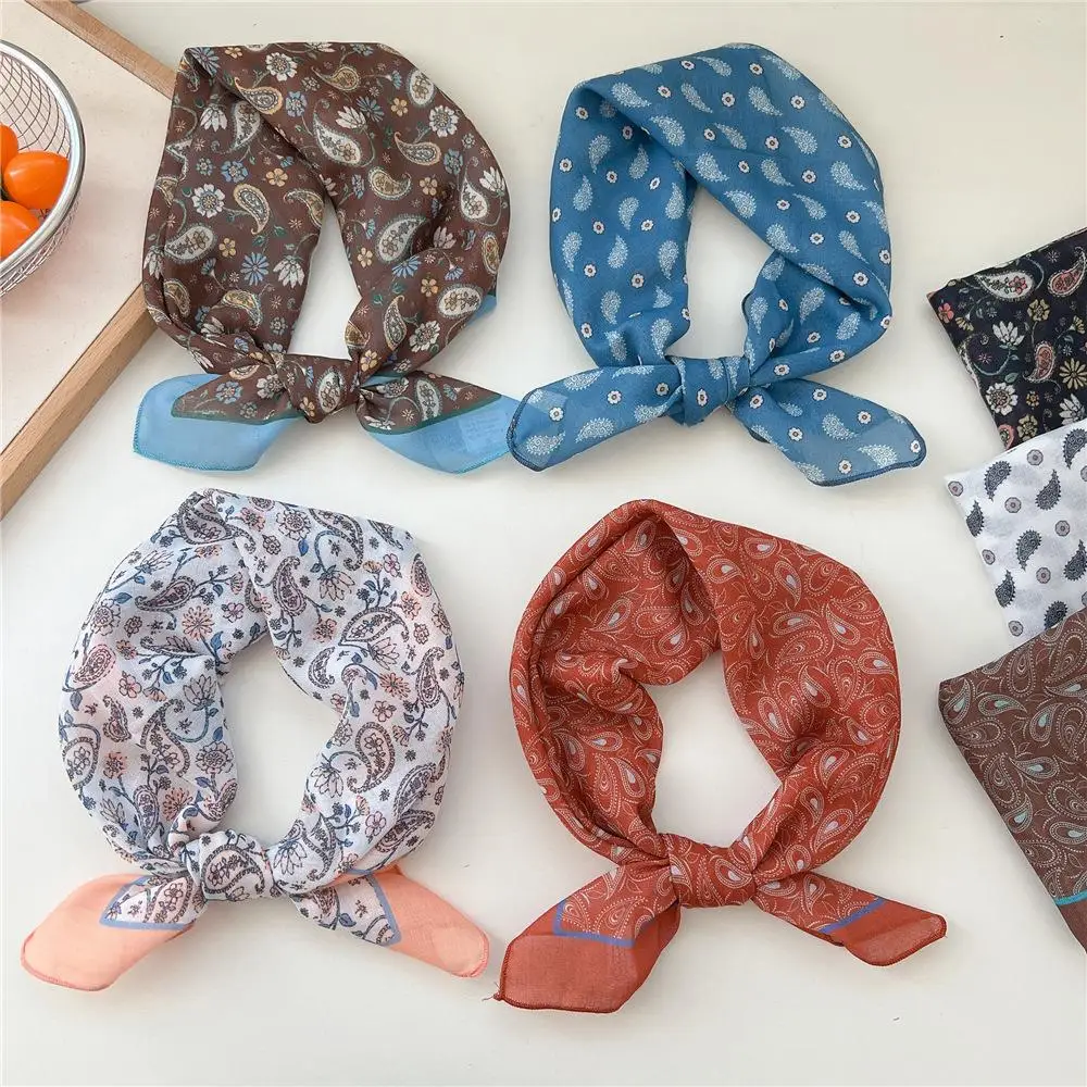 58*58 см хлопковый льняной шарф, квадратный шейный платок для женщин, элитный бренд, галстук для волос, шарф, новый хиджаб, шали, платок, женский