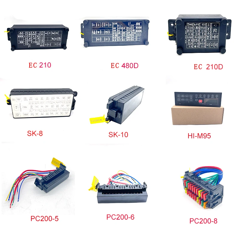 قطع غيار حفارة حفارة الديزل PC200-6 مجموعة أسلاك صندوق الصمامات