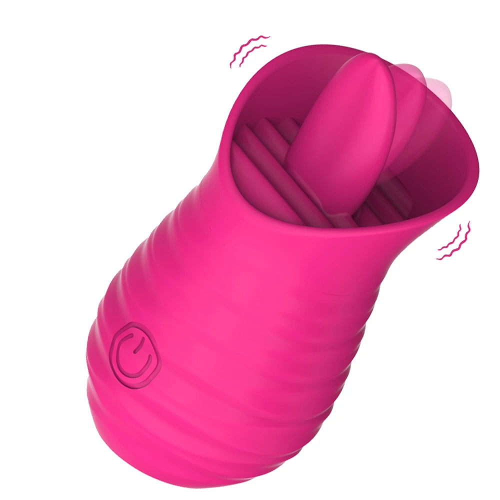 2 in 1 Tongue Licking Vibrator Egg Vaginal Clitoral Stimulator 10 Vibrating Dildo Masturbation Portable Adult Female Sex Toys