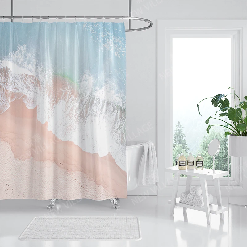 Waterproof fabric shower curtain Bathroom curtain accessories 180x200 Bath curtain for shower 240*200 nordic boho decor 240x200