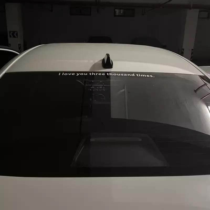 ملصق سيارة للمشاهير على الإنترنت باللغة الإنجليزية ، المنتقمون الرجل الحديدي ، أحبك ، ثلاثة آلاف مرة ، نص شخصي