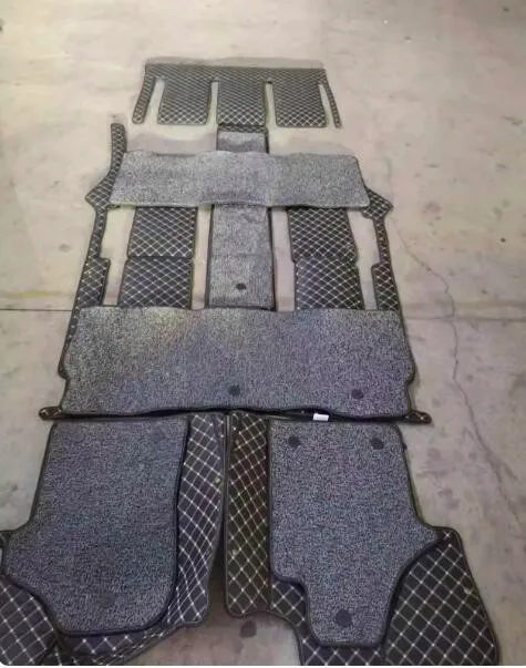 

Коврики высшего качества, специальные автомобильные коврики на заказ для Mercedes Benz V Class W447 2025-2014 7 8 мест, полный комплект двухслойных ковров