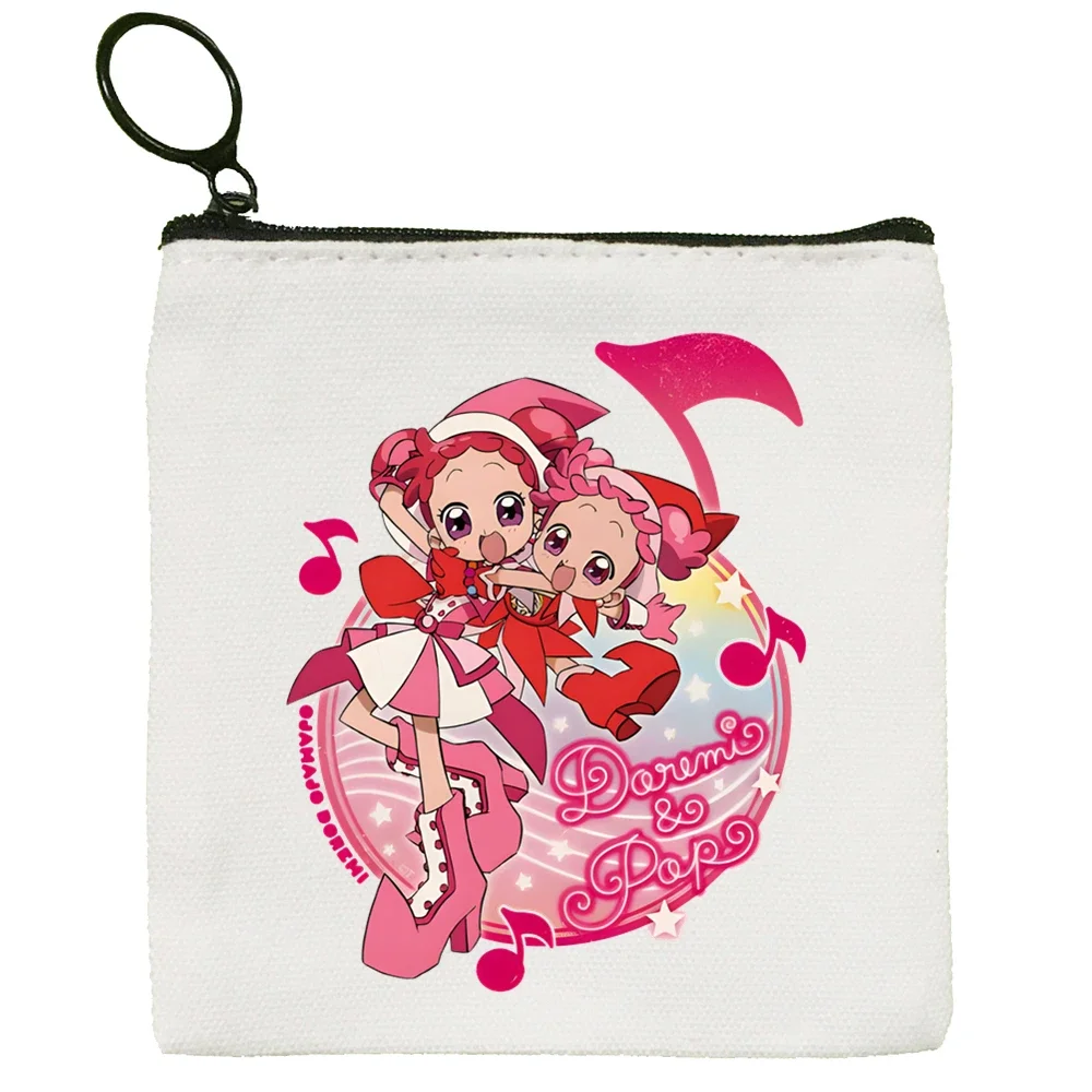 Ojamajo Doremi Magical Cartoon stampato borsa di tela Design Canvas borsa portaoggetti semplice e alla moda