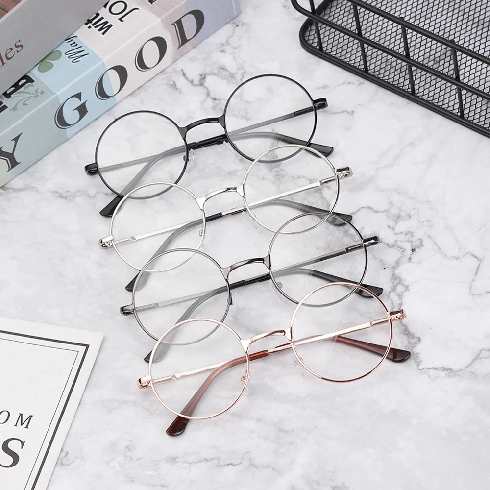 New Reading Glasses Metal Round Frame Vintage Men Women Presbyopia Eyeglasses Unisex Eyewear Optical Spectacles Male Goggle