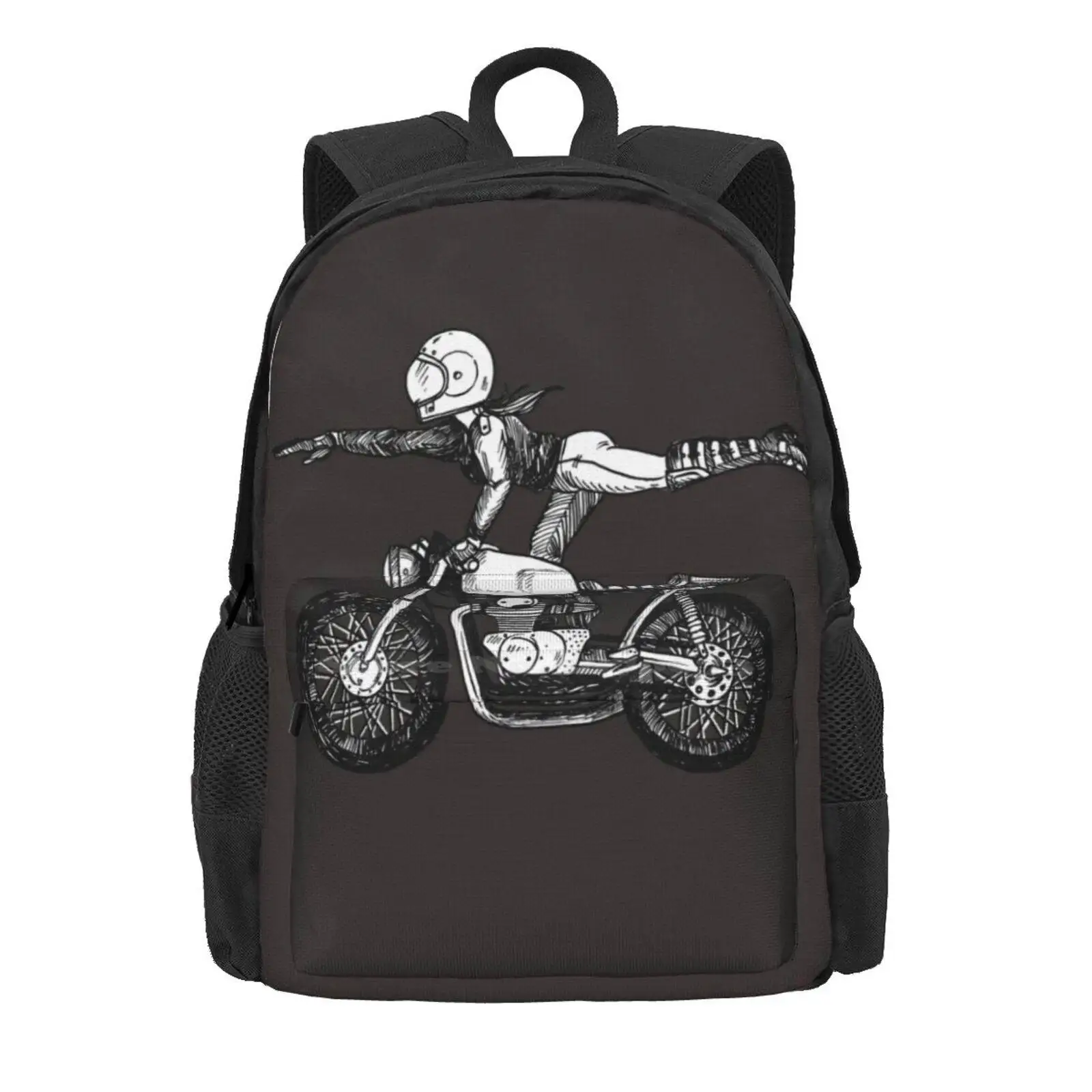 Women Who Ride - Superwoman Hot Sale Schoolbag Backpack Fashion Bags Women Who Ride Cb Cafe Racer Icon Motorsports Rider