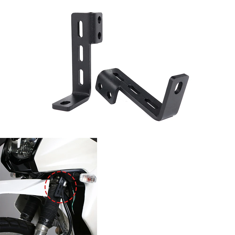 Fit For Kawasaki KLR650 2008-2024 Motorcycle Accessories Auxiliary Light Mounting Brackets Driving Lamp Spotlight Holder KLR 650