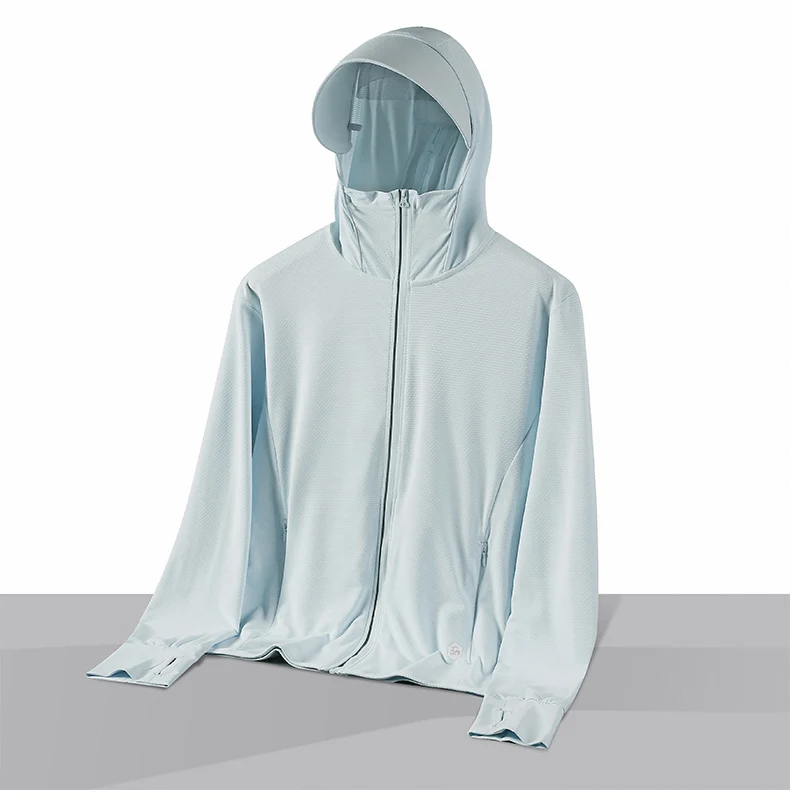  Sommer Dünne Paar Sport Freizeit Sonnenschutz Kleidung Komfortable Hohe Qualität Eis Seide Atmungsaktive Outdoor UV Schutz Mantel – Detail 18
