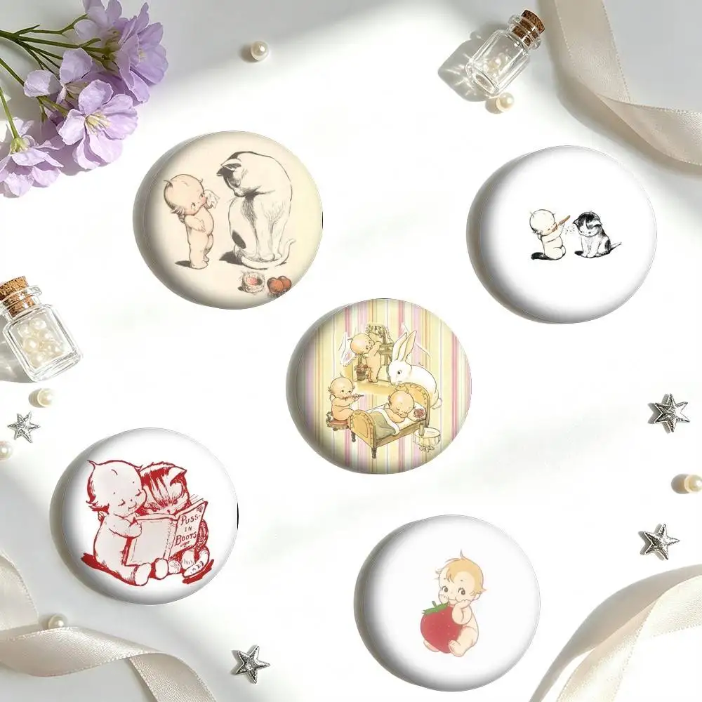 K-Kewpie Doll V-Vintage 25 32 44 58 75mm Badges Personalized Round Brooches Pins Accessory Gift