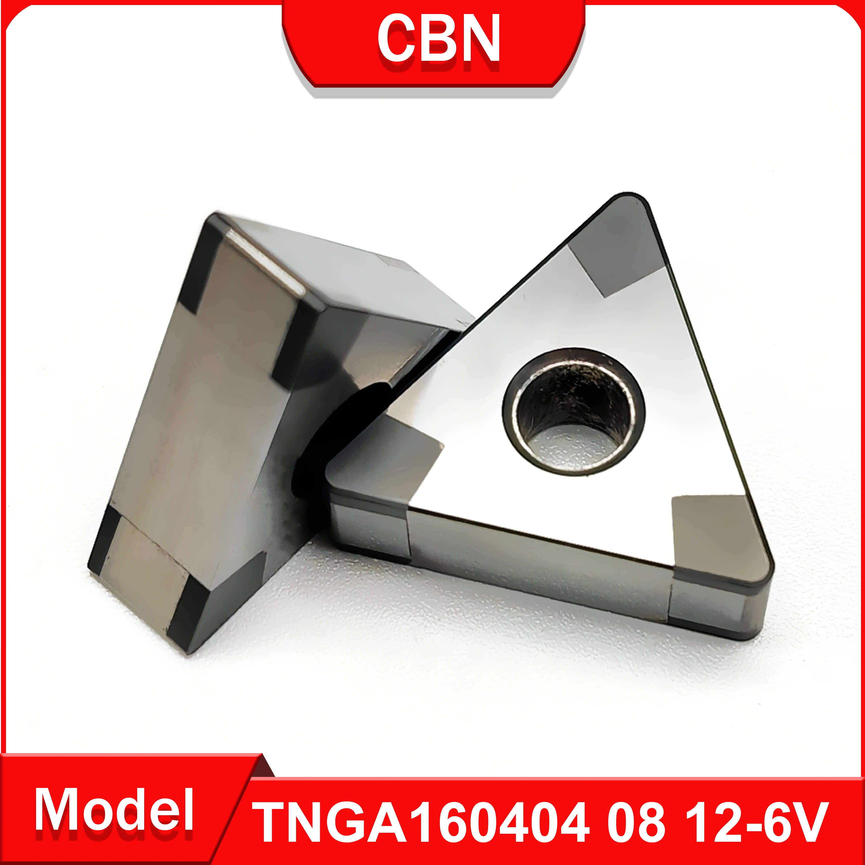 

CBN TNGA160404 TNGA160408 TNGA160412-6V tool Processing of hard steel and cast iron and other high hardness materials TNGA