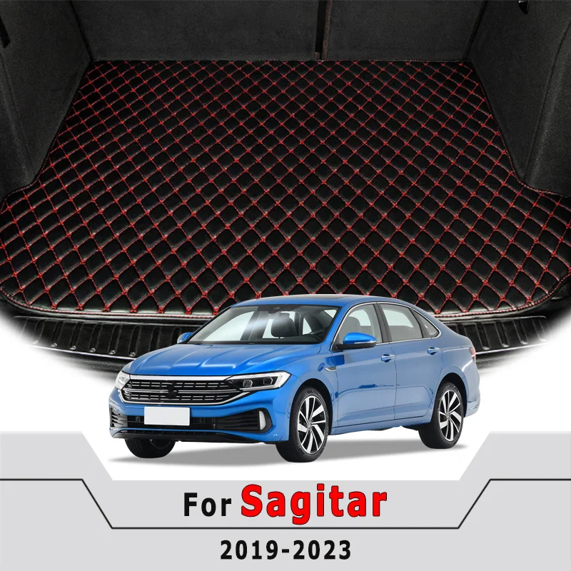 Car Trunk Mats For Volkswagen For Sagitar 2019 2020 2021 2022 2023 Vehicle Carpets Cargo Liner Auto Interior Accessories