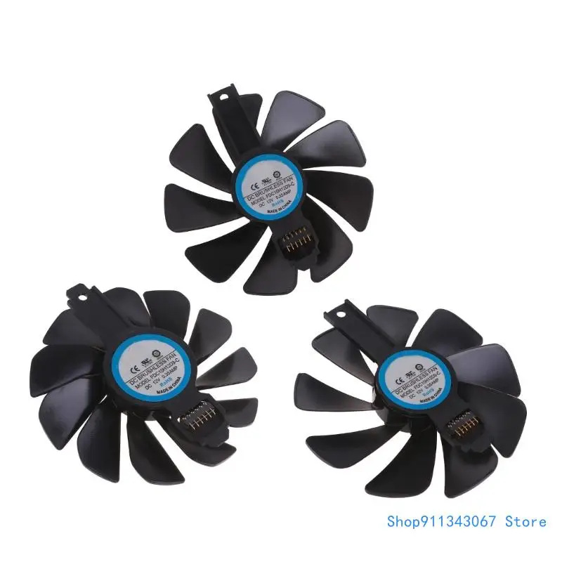 95/85mm 6Pin 12V 0.45A/0.35A VGA Fan Graphics Card Cooling for Sapphire RX5700XT Drop shipping