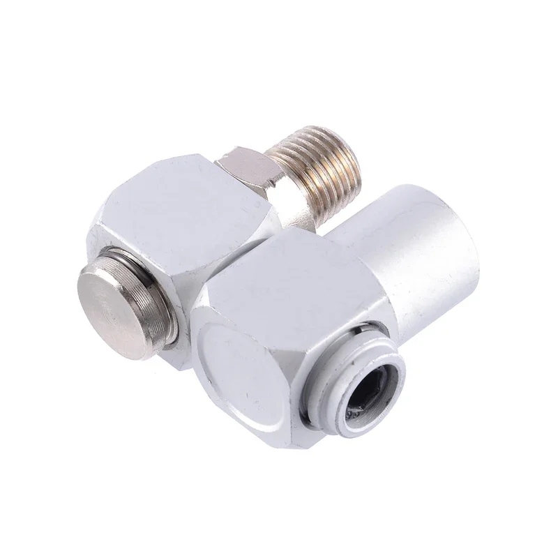 1/4" Air Swivel Adapter Pneumatic Conversion Universal Joints 360 Degrees Rotate Universal Joint For Pneumatic Connectors 3