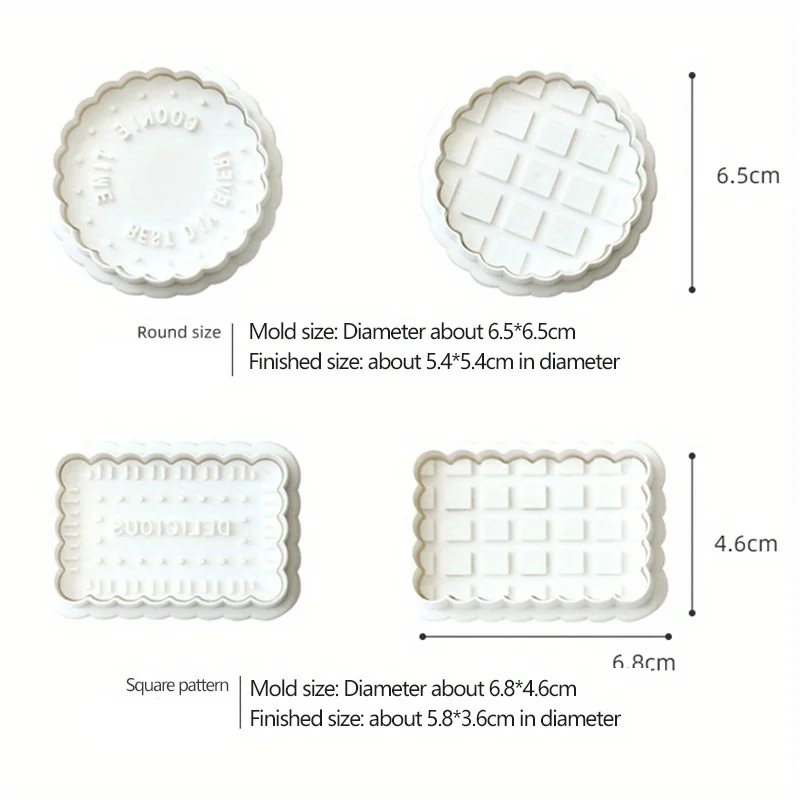 Waffle Cookie Cutters 3D Biscuit Cutter Funny Cartoon Cookie Stamps Embossed Fondant Baking Tool Sugar Craft Cute Cookie