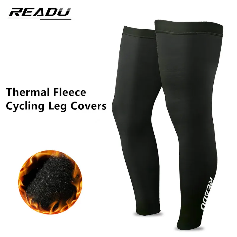 الدراجات الساق يغطي دفئا الحراري الصوف الشتاء الدراجات الركبة أدفأ حماية الساق المضادة للانزلاق الرجال النساء الرياضة نصف طماق #1