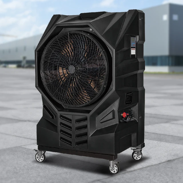 

Большой охладитель воздушного потока, испарительный кондиционер для мастерской, портативный испарительный воздухоохладитель высокой производительности 13000 м3/ч