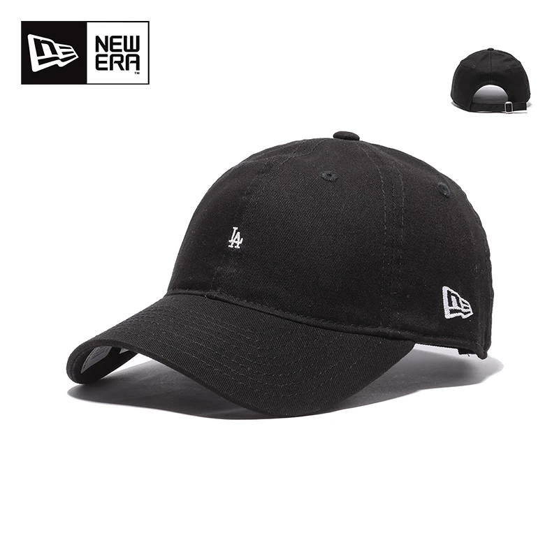 

Новая хлопковая бейсболка с логотипом Era Mlb Los Angeles Dodgers La Mini для мужчин и женщин, одинаковый стиль для пар, черная