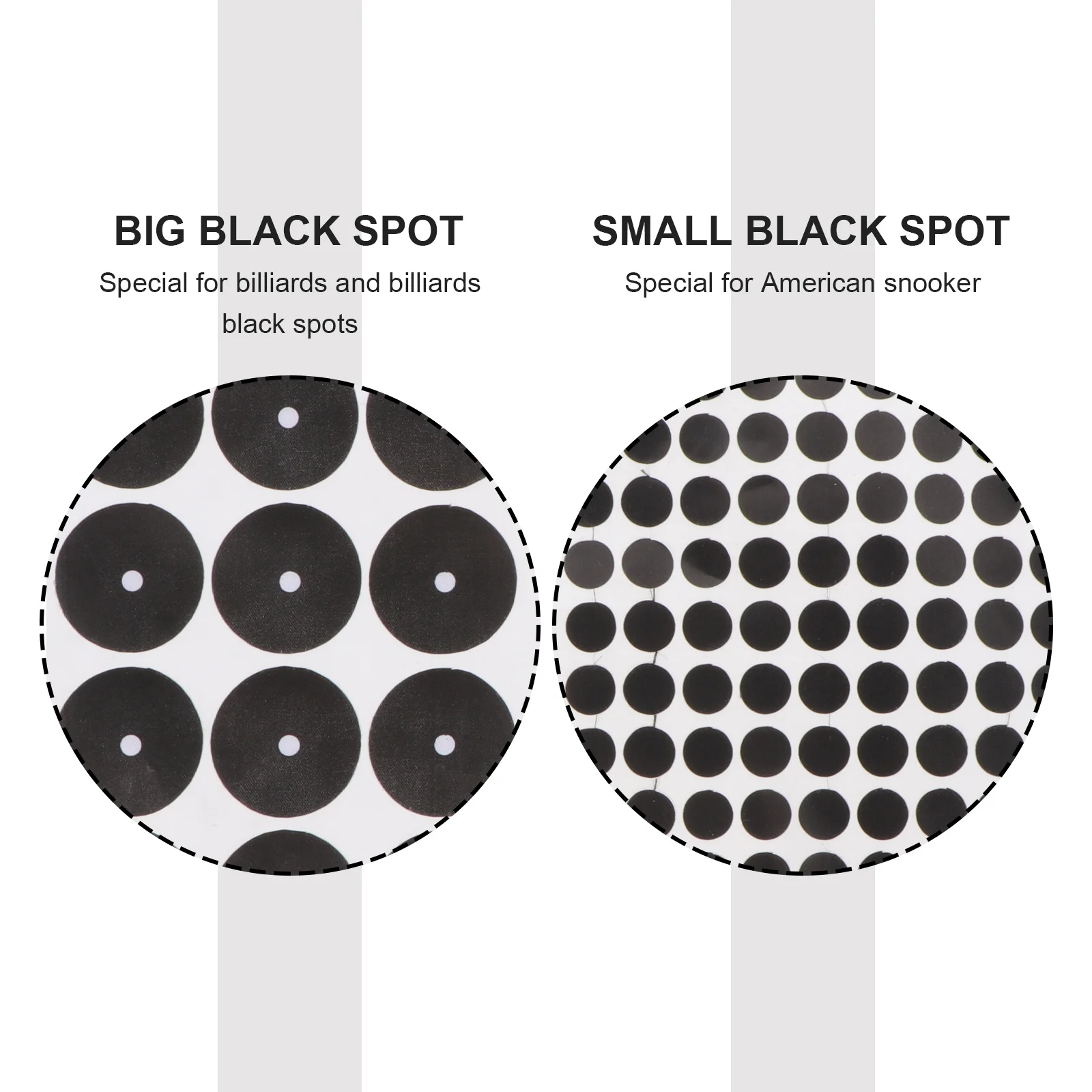 2 Sheets Billiard Black Spot Self- Adhesive Dot Sticker Dots Stickers Point Balls Pool Table Billiards