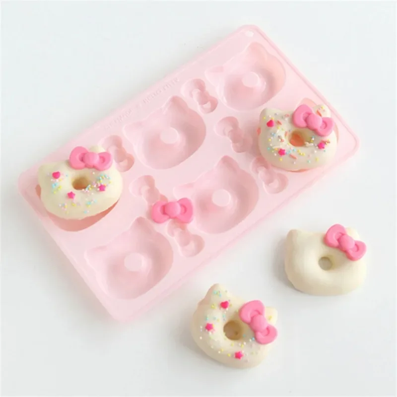 1 PC Pink Cat Silicone Mold Dough Cake Fondant Chocolate Ice Jelly Pastry Mould Tools Baking Accessories Kitchen Dining & Bar