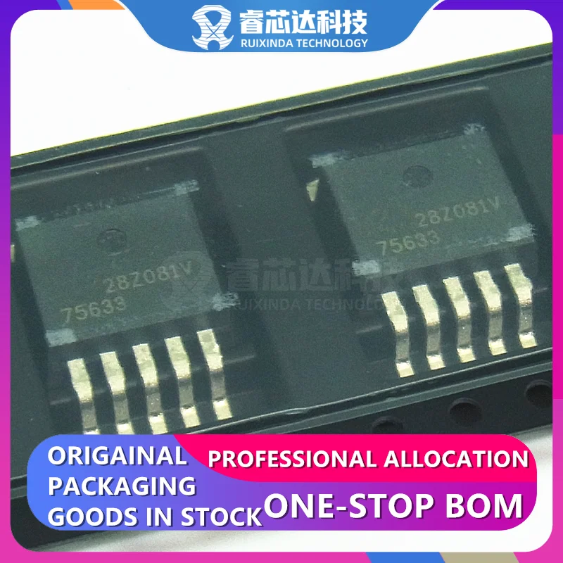 TPS75633KTTT 75633 TO263-5 TPS75633KTTR Linear Voltage Regulator IC Positive Fixed 1 Output 5A DDPAK/TO-263-5 TPS75633 RXDNA