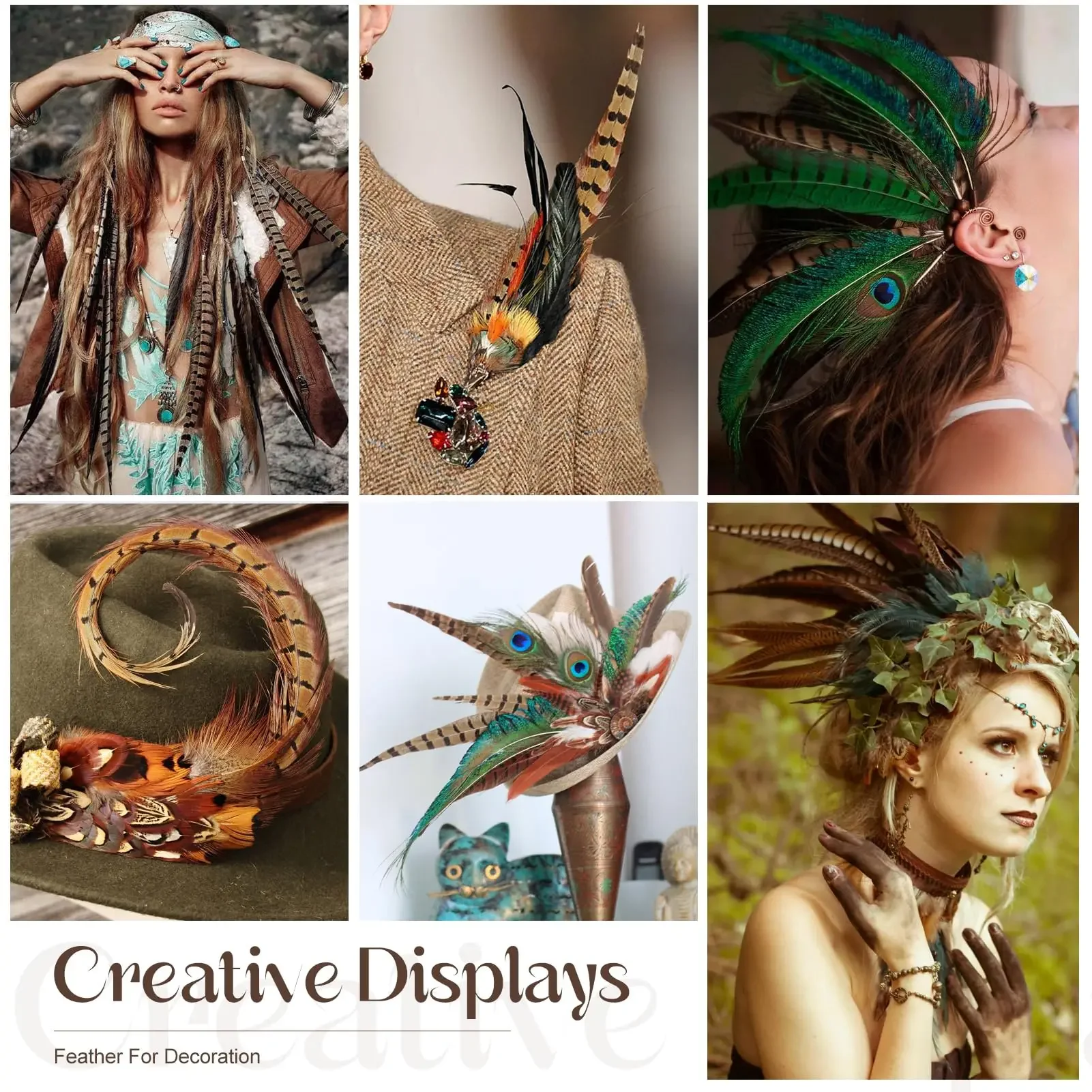 10Pcs 25-30CM Natural Hen Pheasant Tail Feathers Beautiful Plumes for DIY Headdress Jewelry Handicraft Festival Decoration