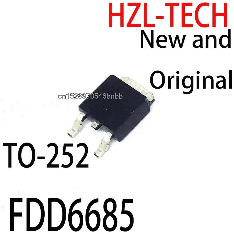 10PCS New and Original  TO-252 FDD6685