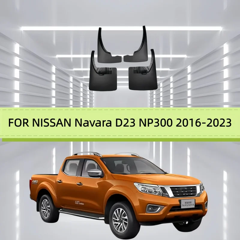 FOR NISSAN Navara D23 NP300 2016-2023 Mudguard Fender Mud Flap Guard Splash Mudguards Car Accessories Auto Styline Front 4pcs