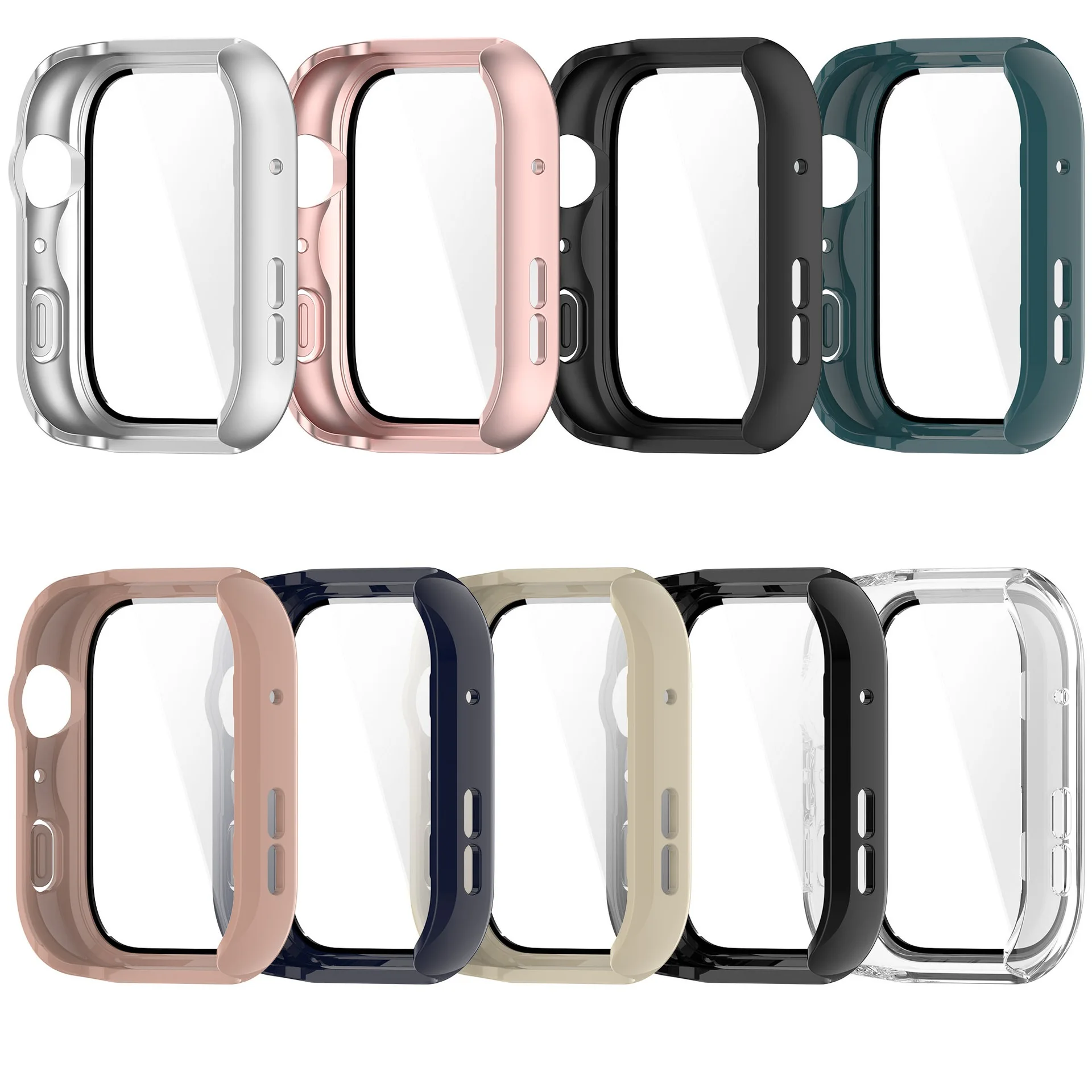 30 Fundas Protectoras para PC para HUAWEI Watch Fit5 / Fit 5 Pro, Protector de Pantalla de Vidrio Templado con Cobertura Total