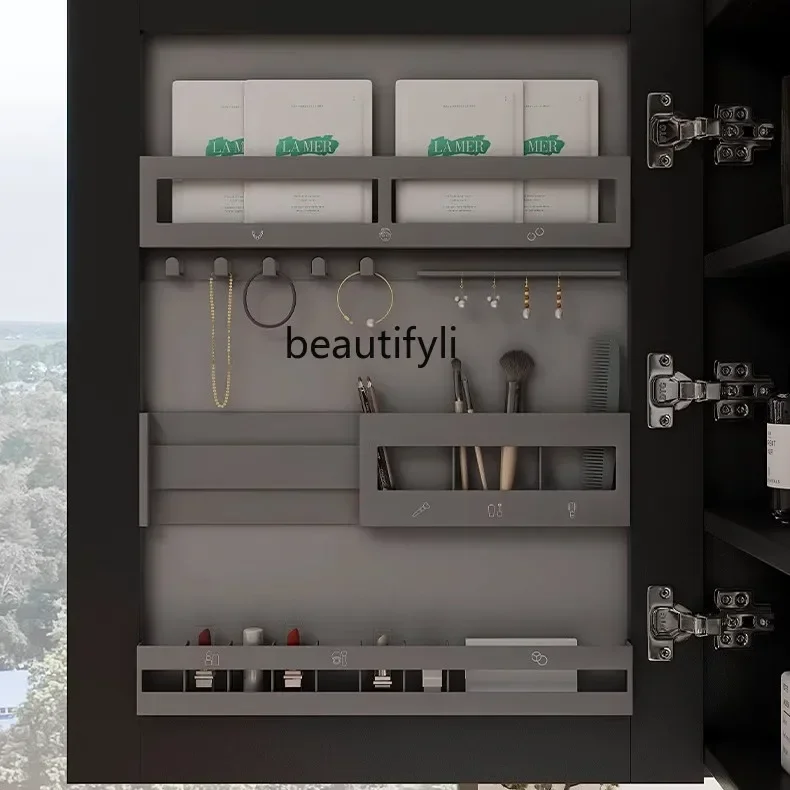 

Customized black rattan bathroom cabinet ceramic integrated basin cabinet combination washbasin9344