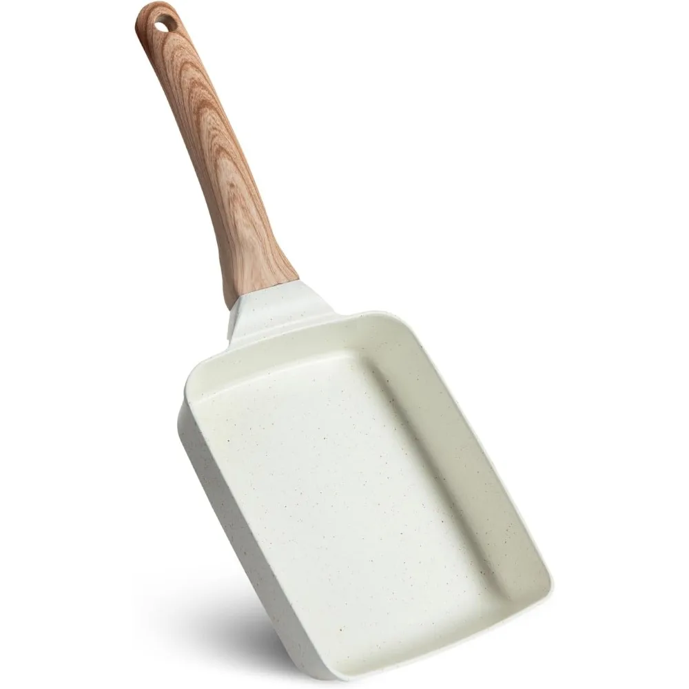 

Японская сковорода для омлета, сковорода для яиц тамагояки, сковорода для яиц с антипригарным покрытием, прямоугольная сковорода для стейка со съемной ручкой для ожогов