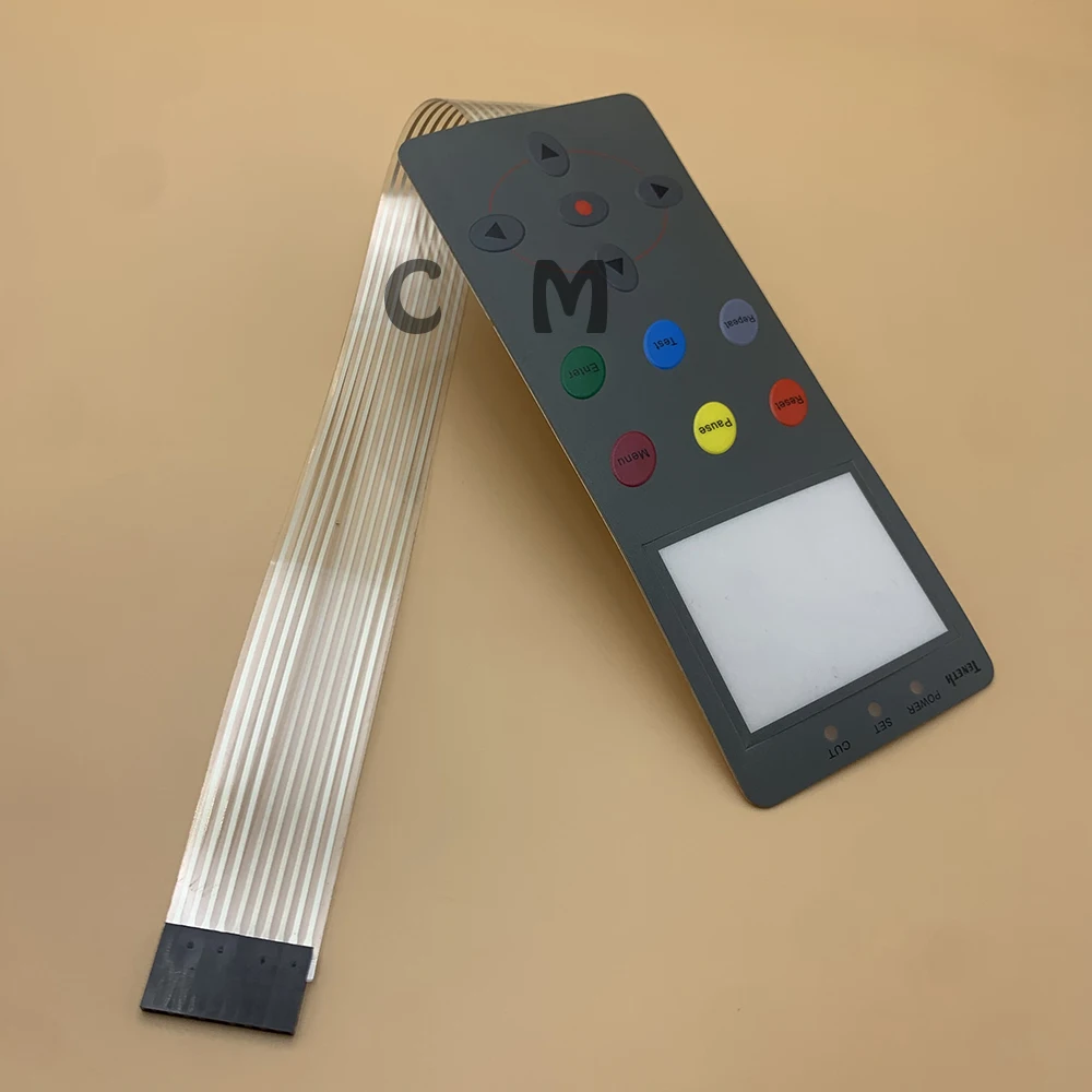 Plotter Keyboard Keypad Panel Of Kuco Teneth TH1300 TH740 TH740LX TH330LX Button Control Panel Mask Film For Kuco Vinyl Cutter