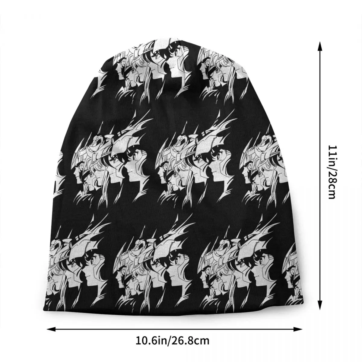 Custom Anime S-Saintes S-Seiyaes Mangas Bonnet Hats Knit Hat For Women Men Warm Winter Comics Skullies Beanies Caps
