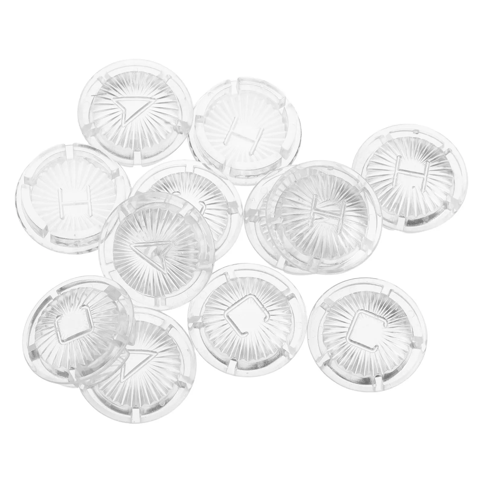 12pcs Water Tap Cover Faucet Handle Button Set For Hot Cold Indicator Sink Knob Caps Replacement Anti-Slip Temperature Markers