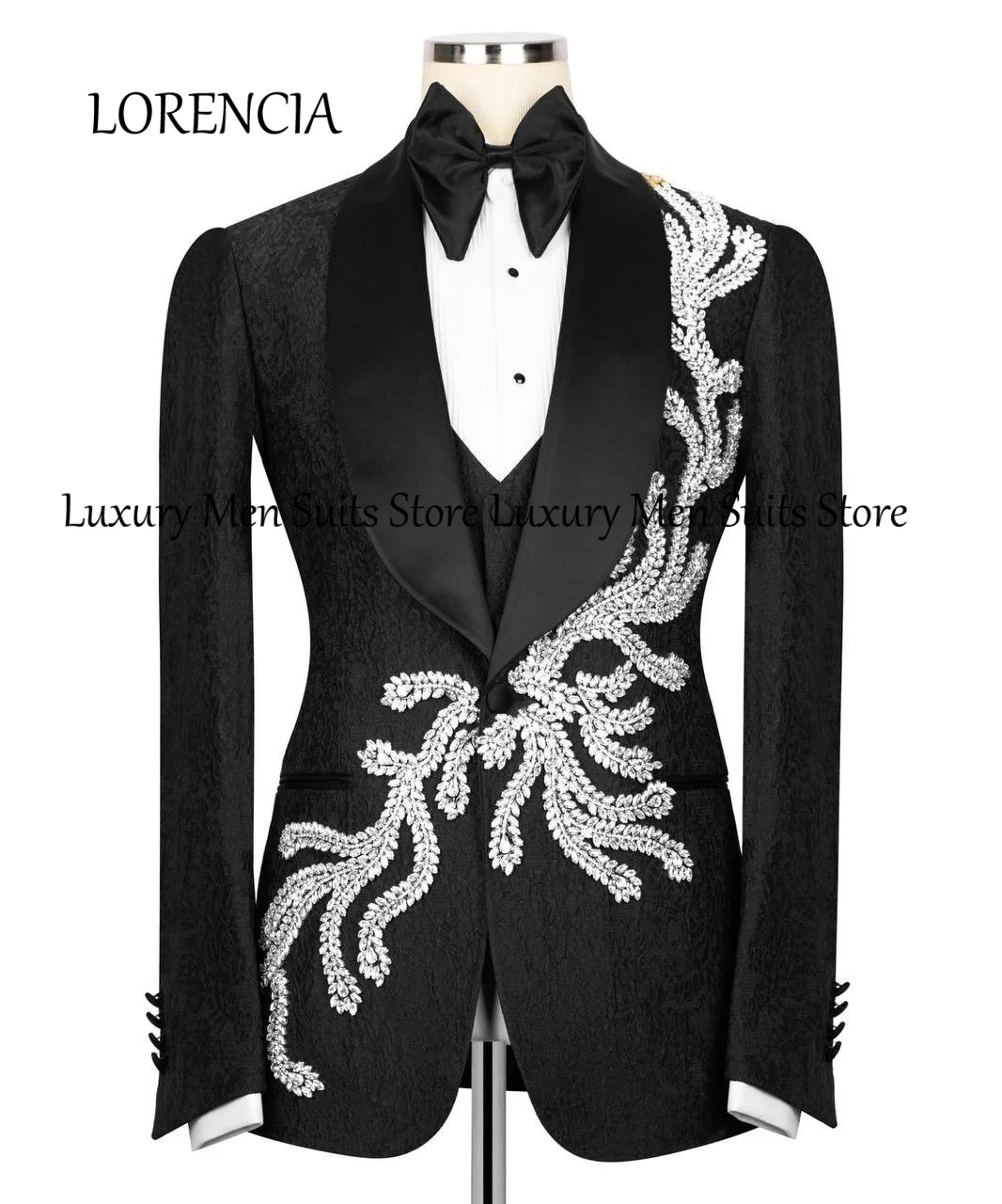 

Elegant Men's Prom Suits 3 Pieces Shiny Satin Slim Fit Tuxedo With Shawl Lapel for Wedding Party Set Custom Made zomerset heren