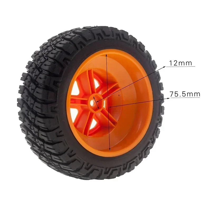 1:10 modèle de camion de courte durée voitures en cours d'exécution rue Buggy pneus roue RC pièces de voiture REMO accessoires RP2046 Huanqi 727 Slash